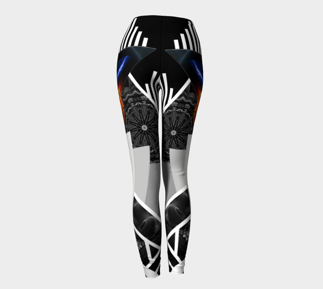 Wings Of Lightning Deco Mech Flare Leggings preview #4