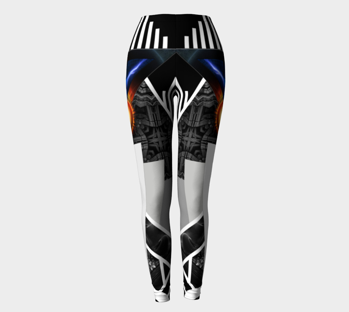 Wings Of Lightning Deco Mech Flare Leggings preview #2