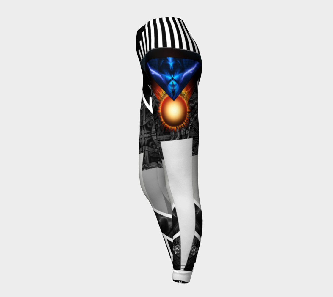 Wings Of Lightning Deco Mech Flare Leggings preview #3