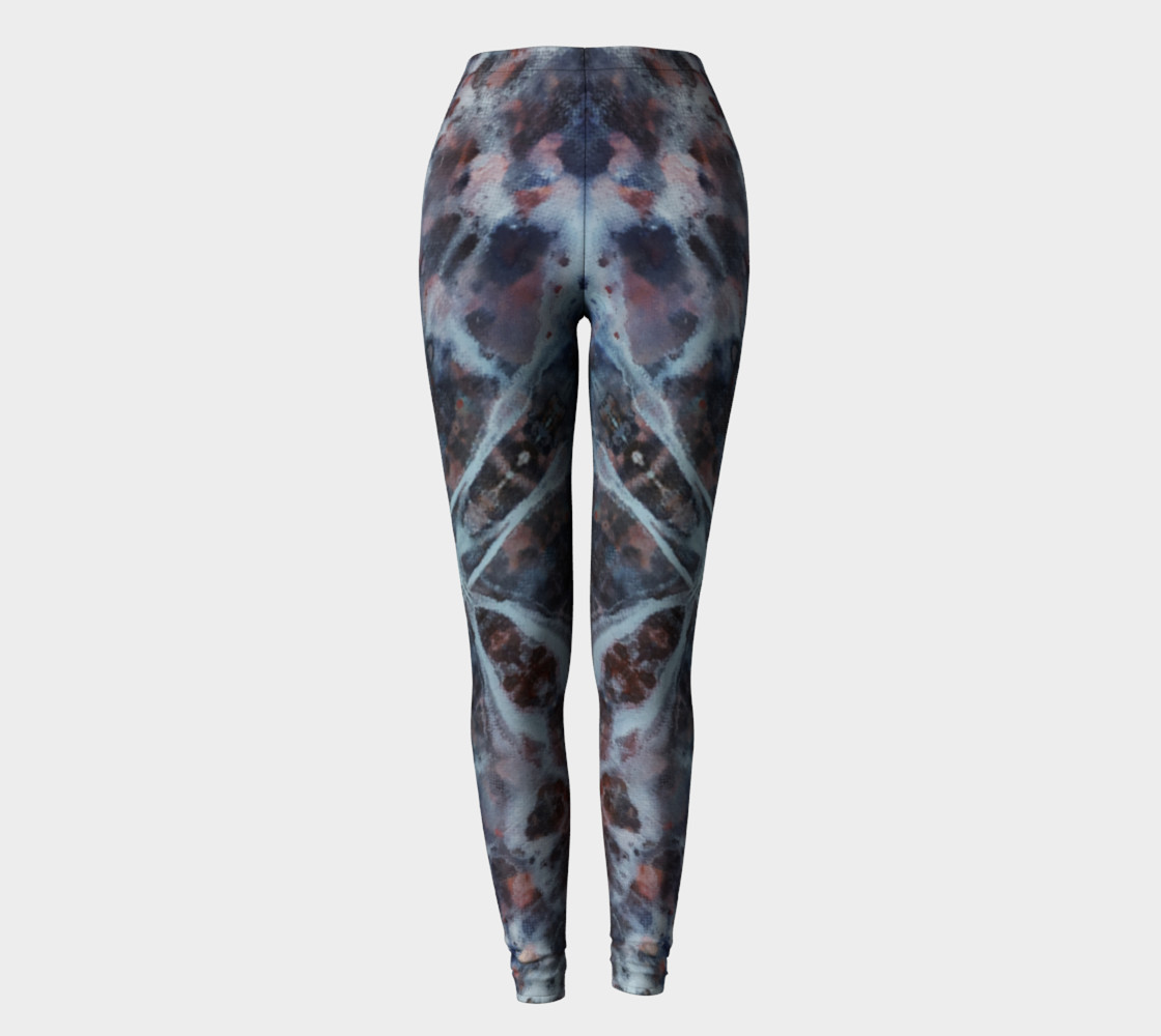 Marble Cross Medallion - Gray II Leggings preview #2