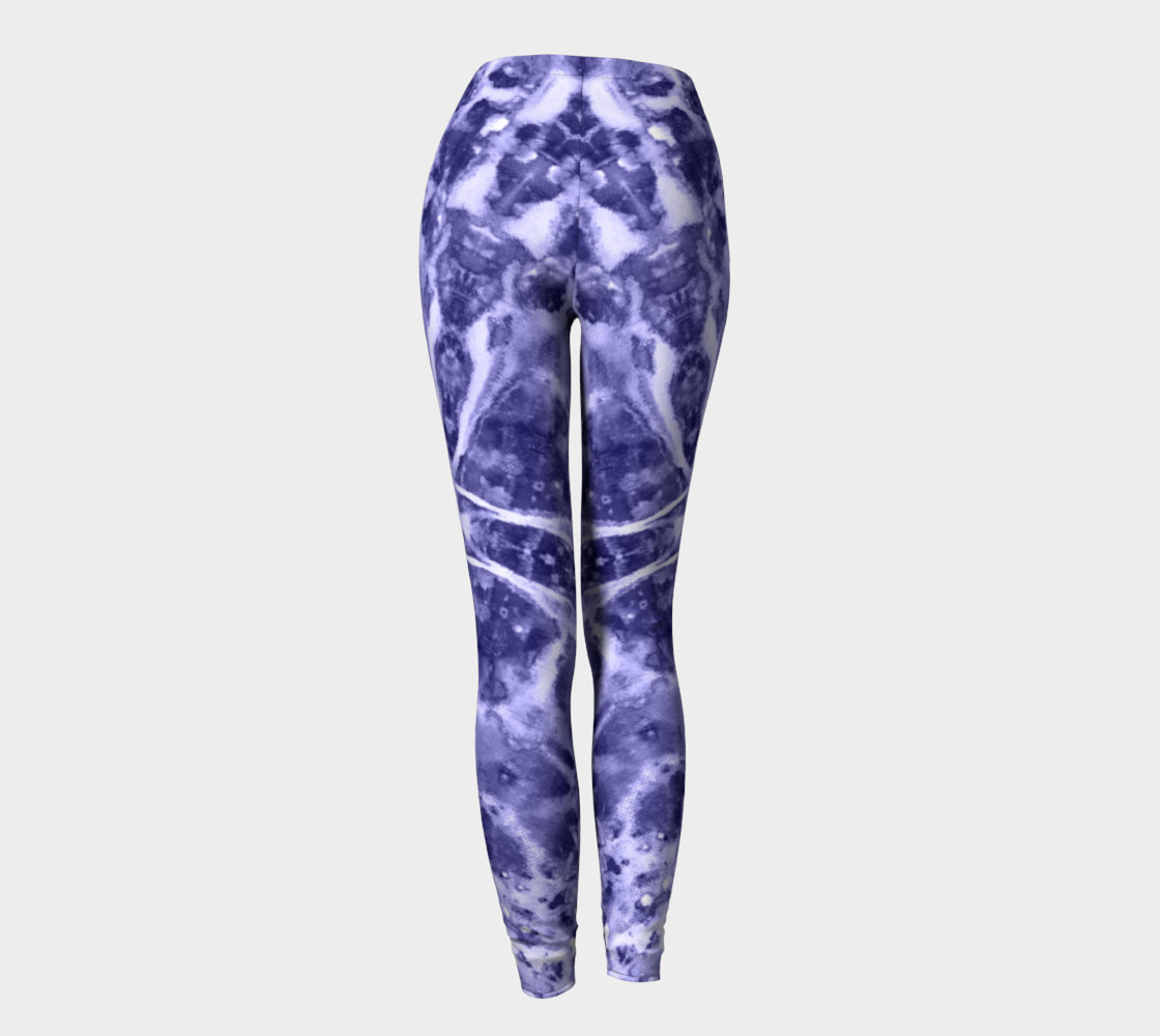 Marble Cross Medallion - Periwinkle II Leggings preview #4