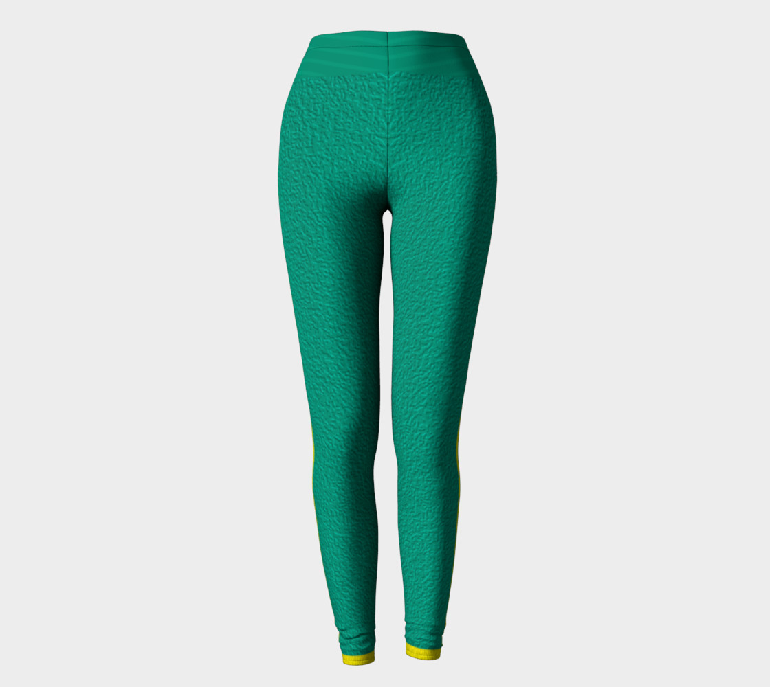yellow spandex pants
