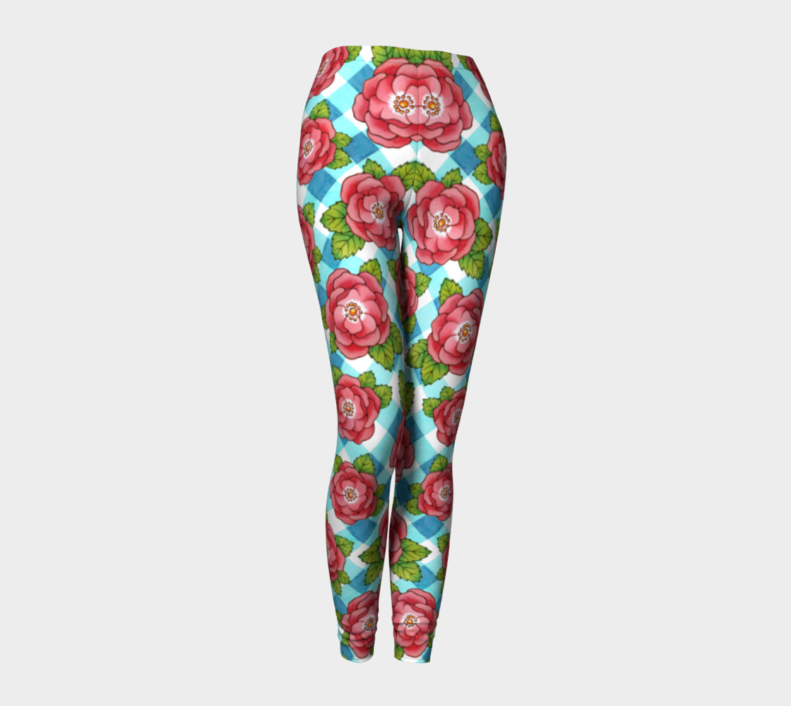 Alpen Rose on Blue Gingham preview #1