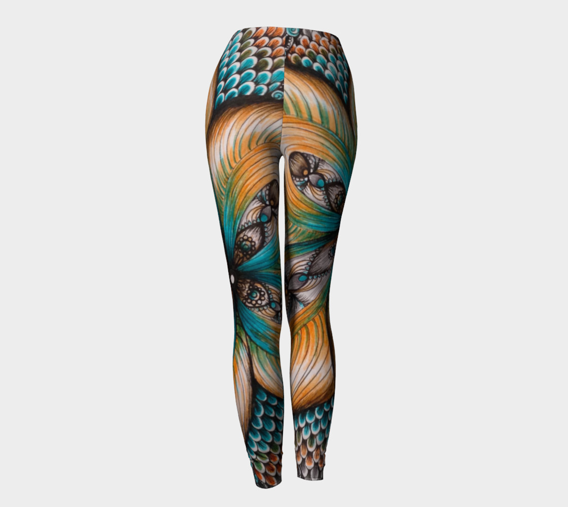 Whimsical Flower Leggings preview #4
