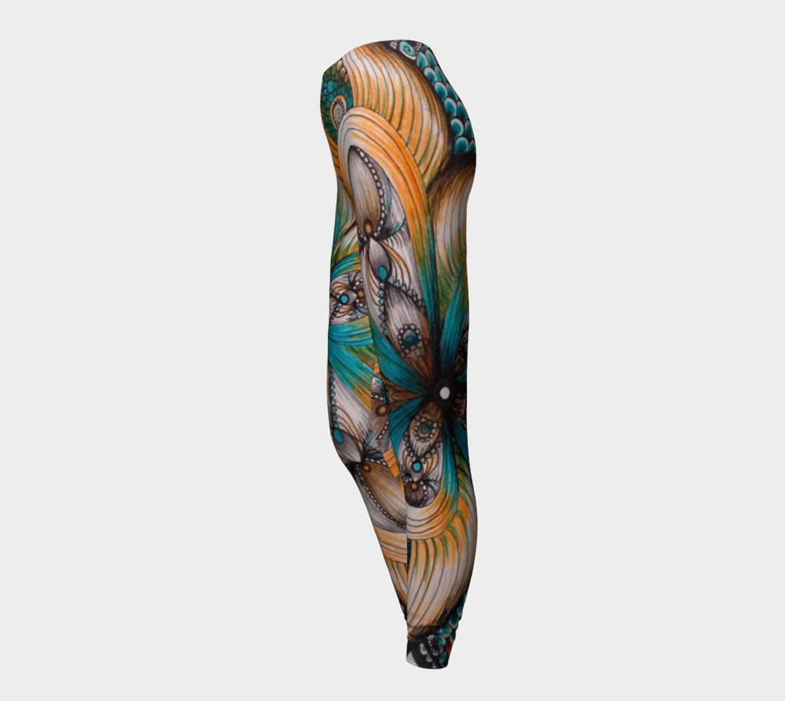 Whimsical Flower Leggings preview #3