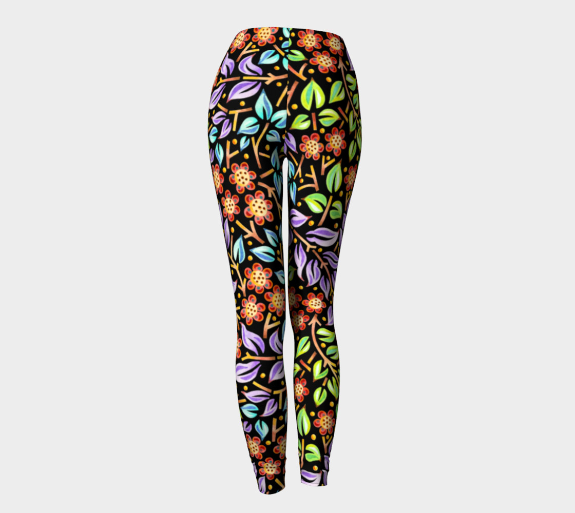 Filigree Floral Ankle Leggings preview #4
