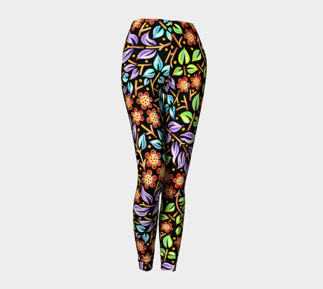 Filigree Floral Ankle Leggings preview #1