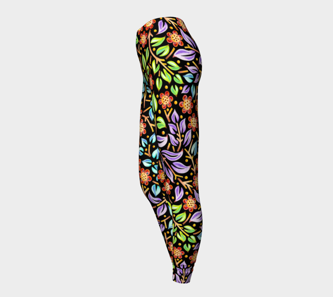 Filigree Floral Ankle Leggings preview #3