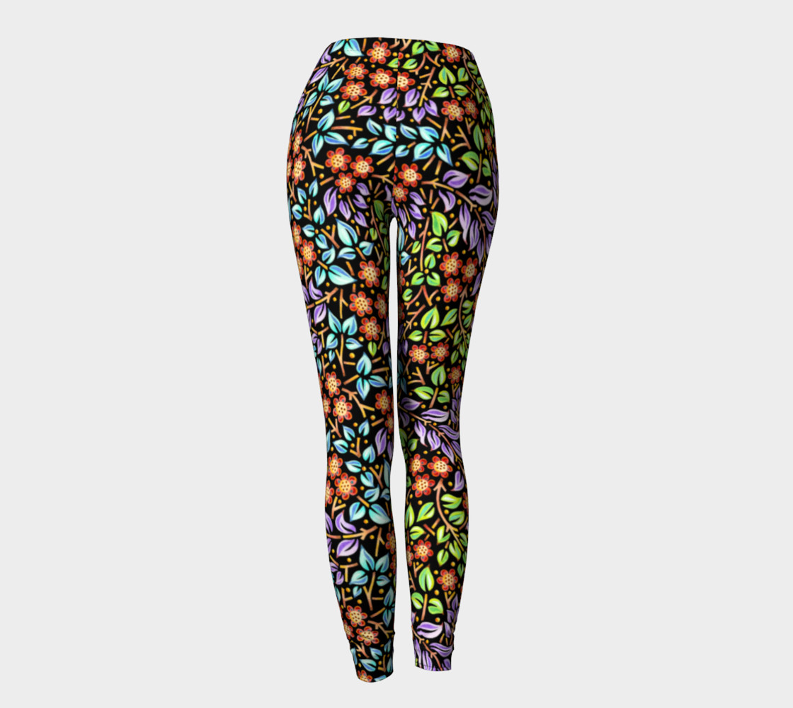 Aperçu de Filigree Floral Ankle Leggings (smaller print) #4