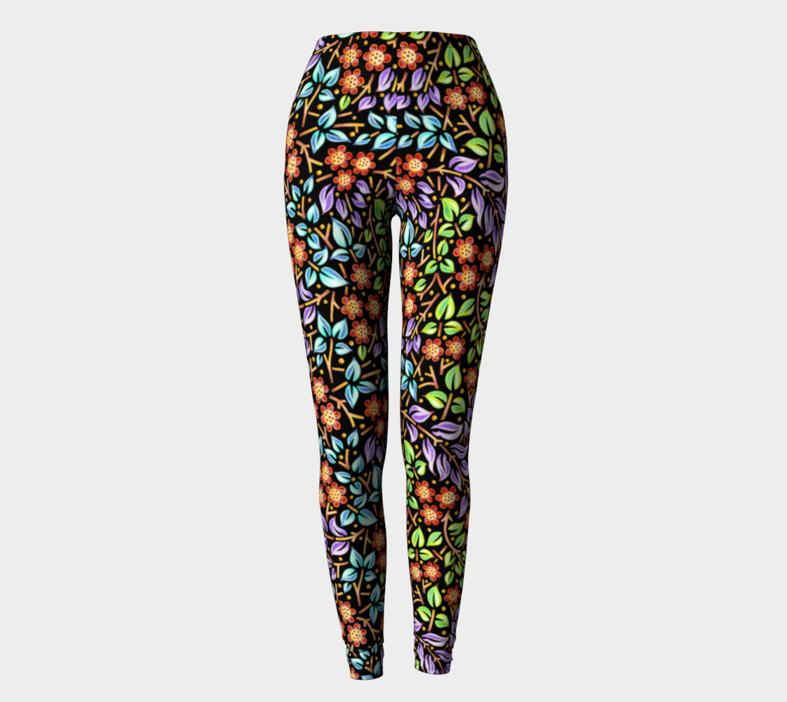 Aperçu de Filigree Floral Ankle Leggings (smaller print) #2