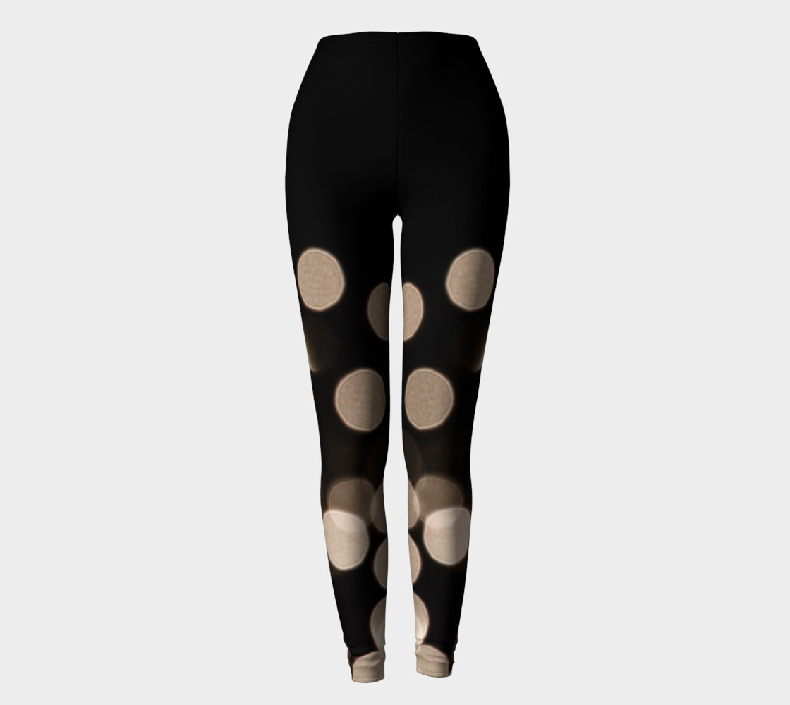 Black and White Bokeh Leggings preview #2