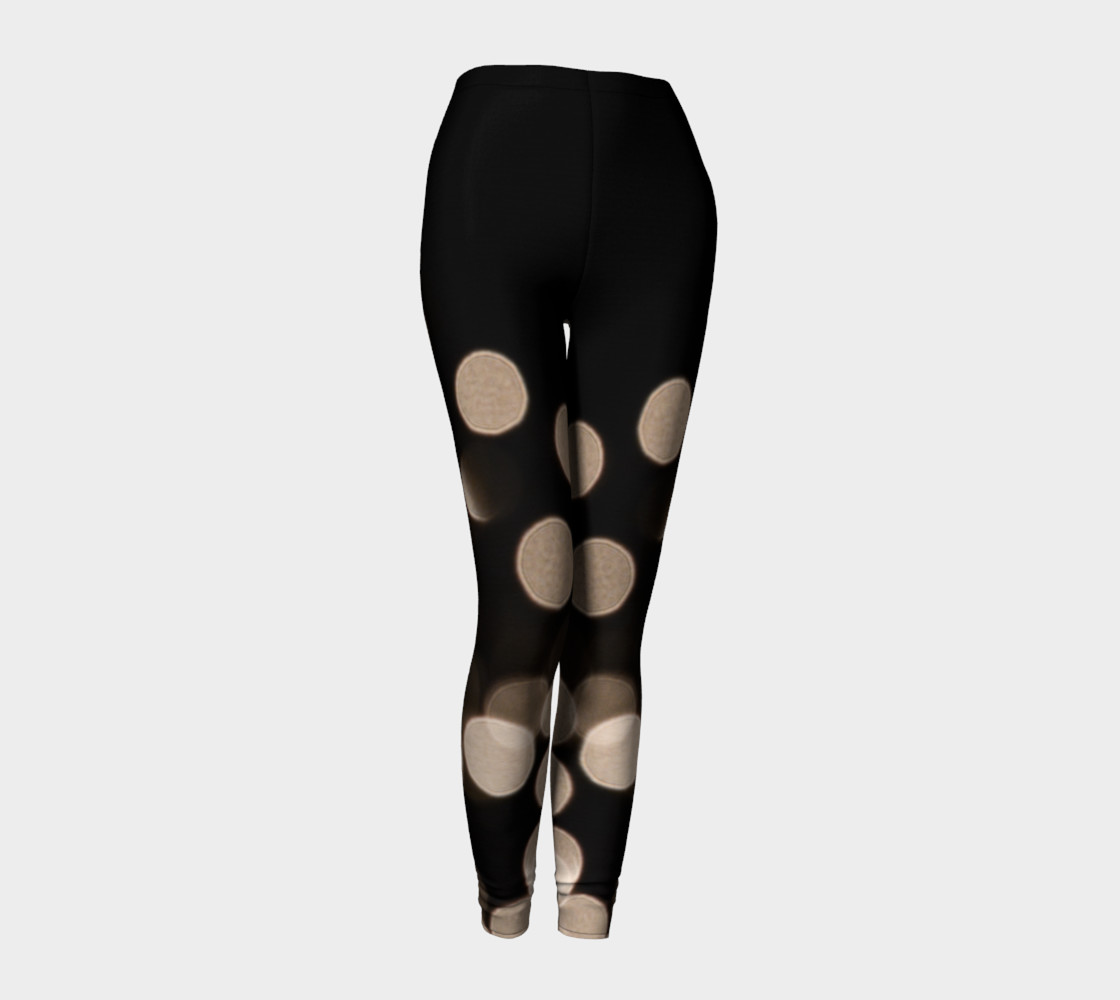 Black and White Bokeh Leggings preview #1