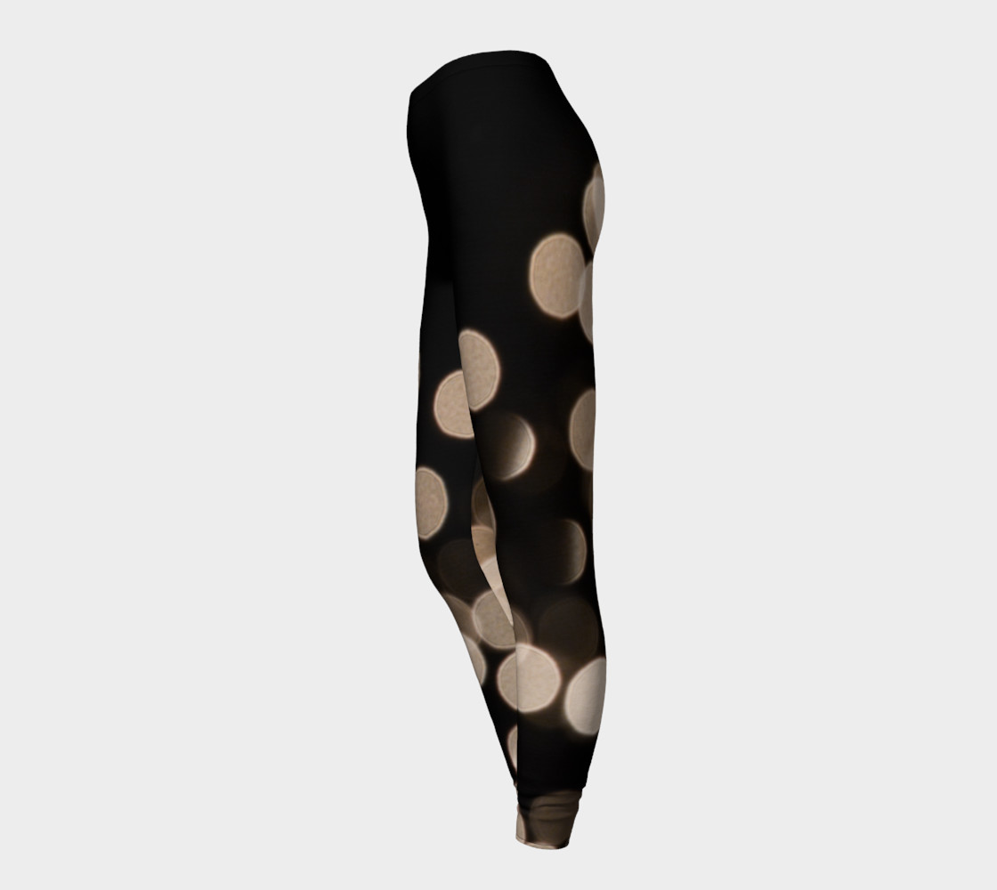 Black and White Bokeh Leggings preview #3