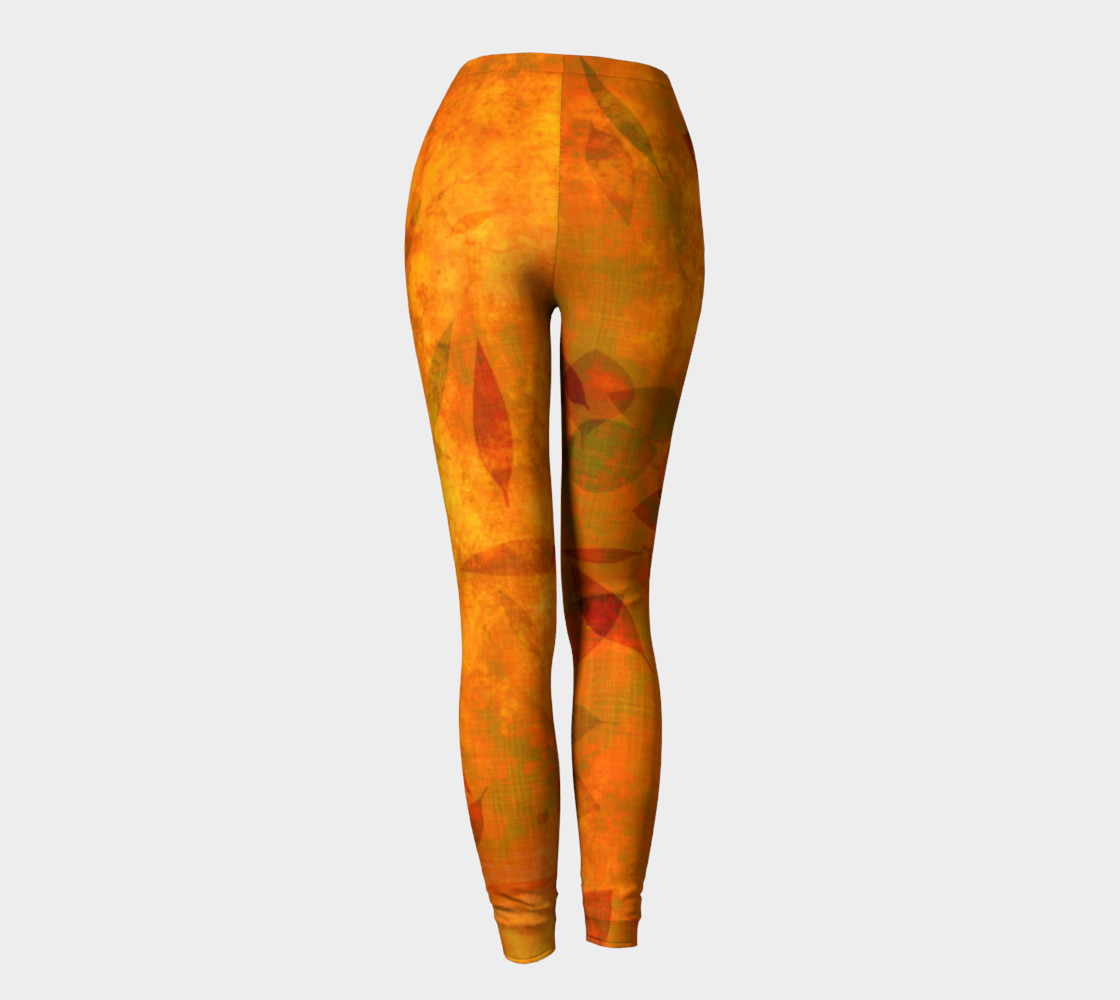 fall leaves on fabric preview #4
