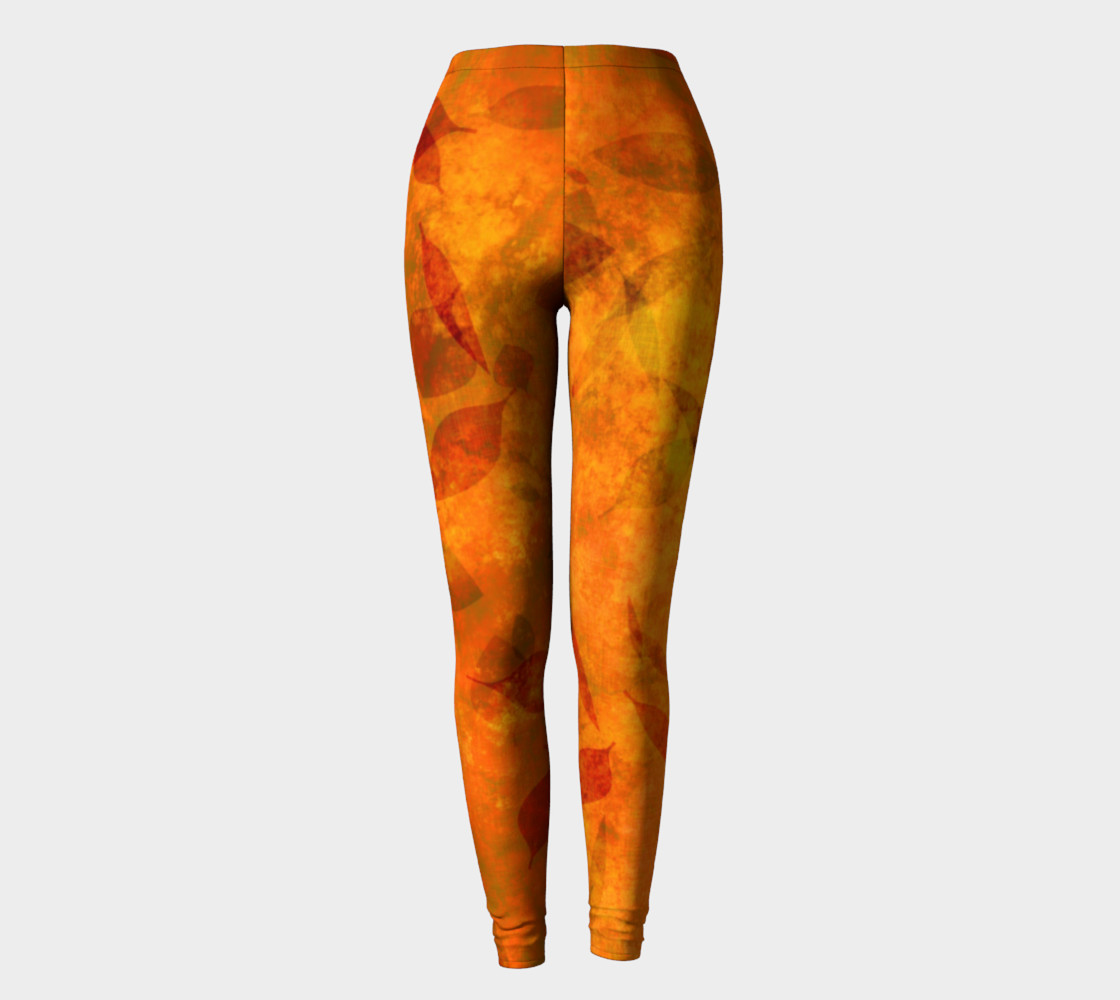 fall leaves on fabric preview #2