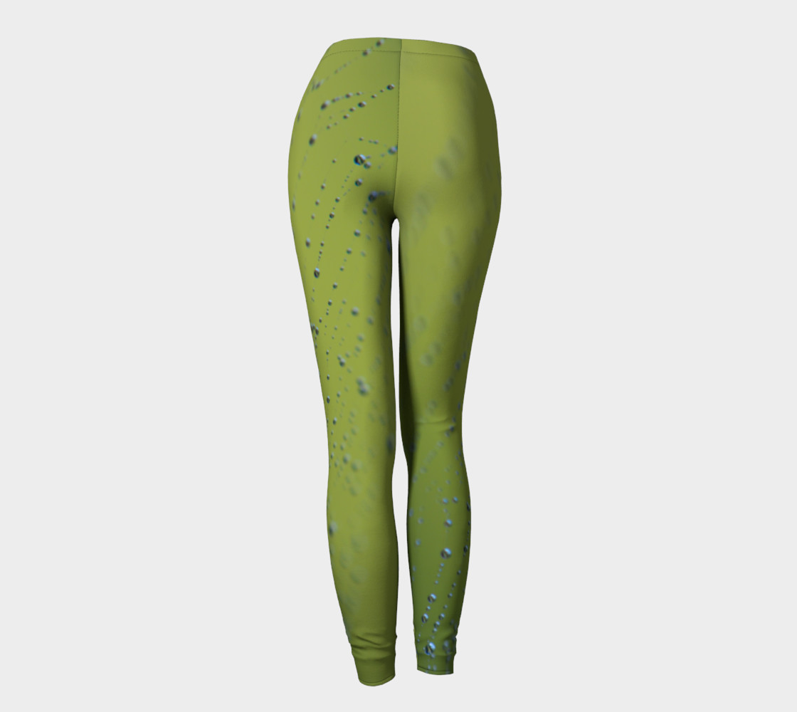 Wet Web Green Leggings preview #4