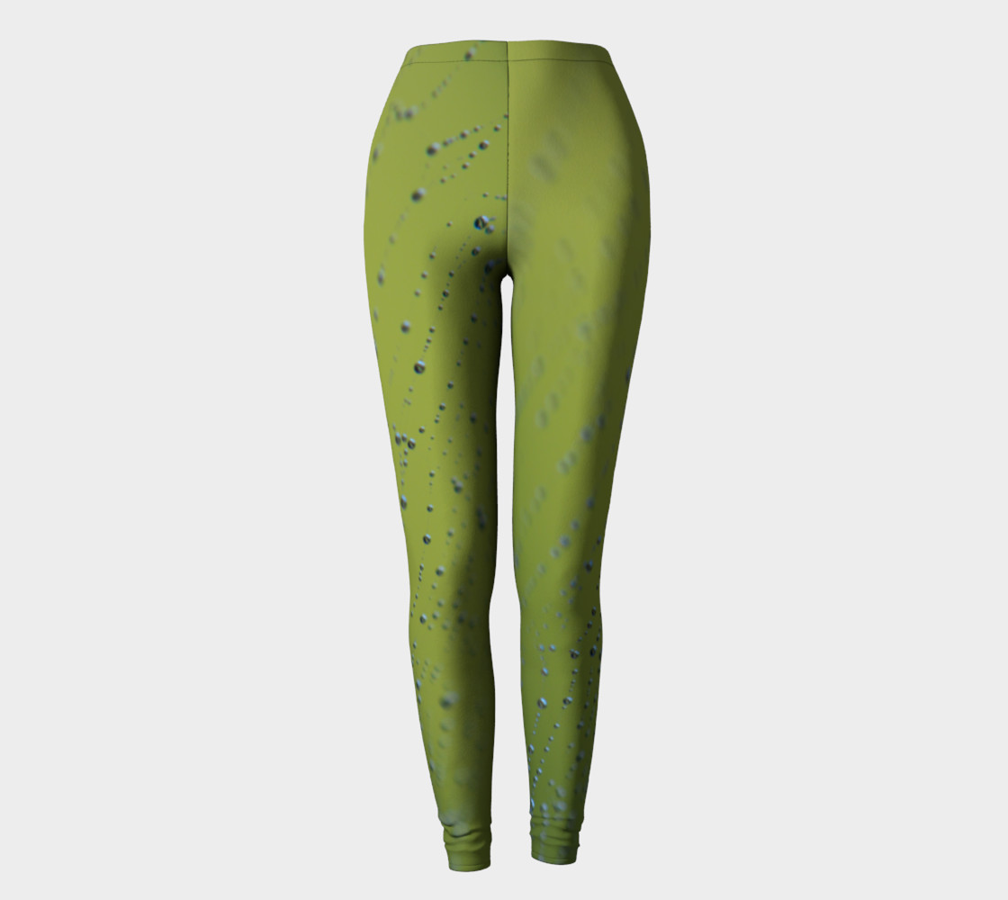 Wet Web Green Leggings preview #2