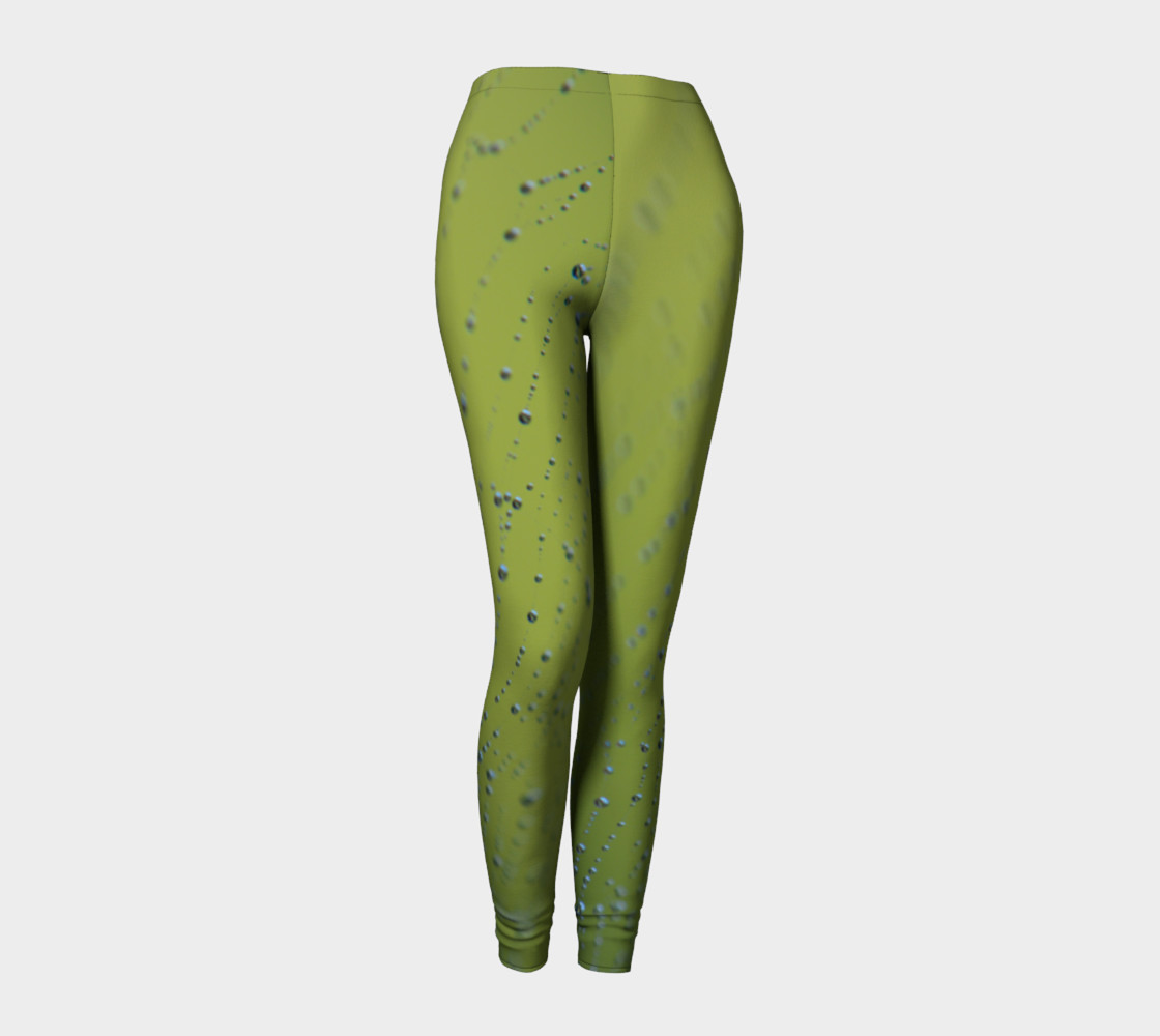 Wet Web Green Leggings preview #1