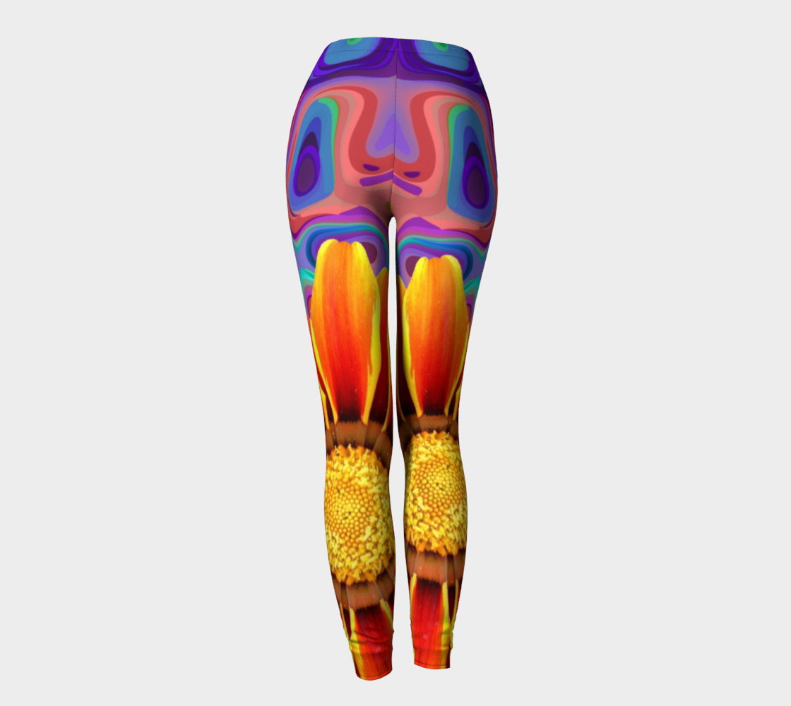 A Flowers Daydream psychedelic leggings preview #4
