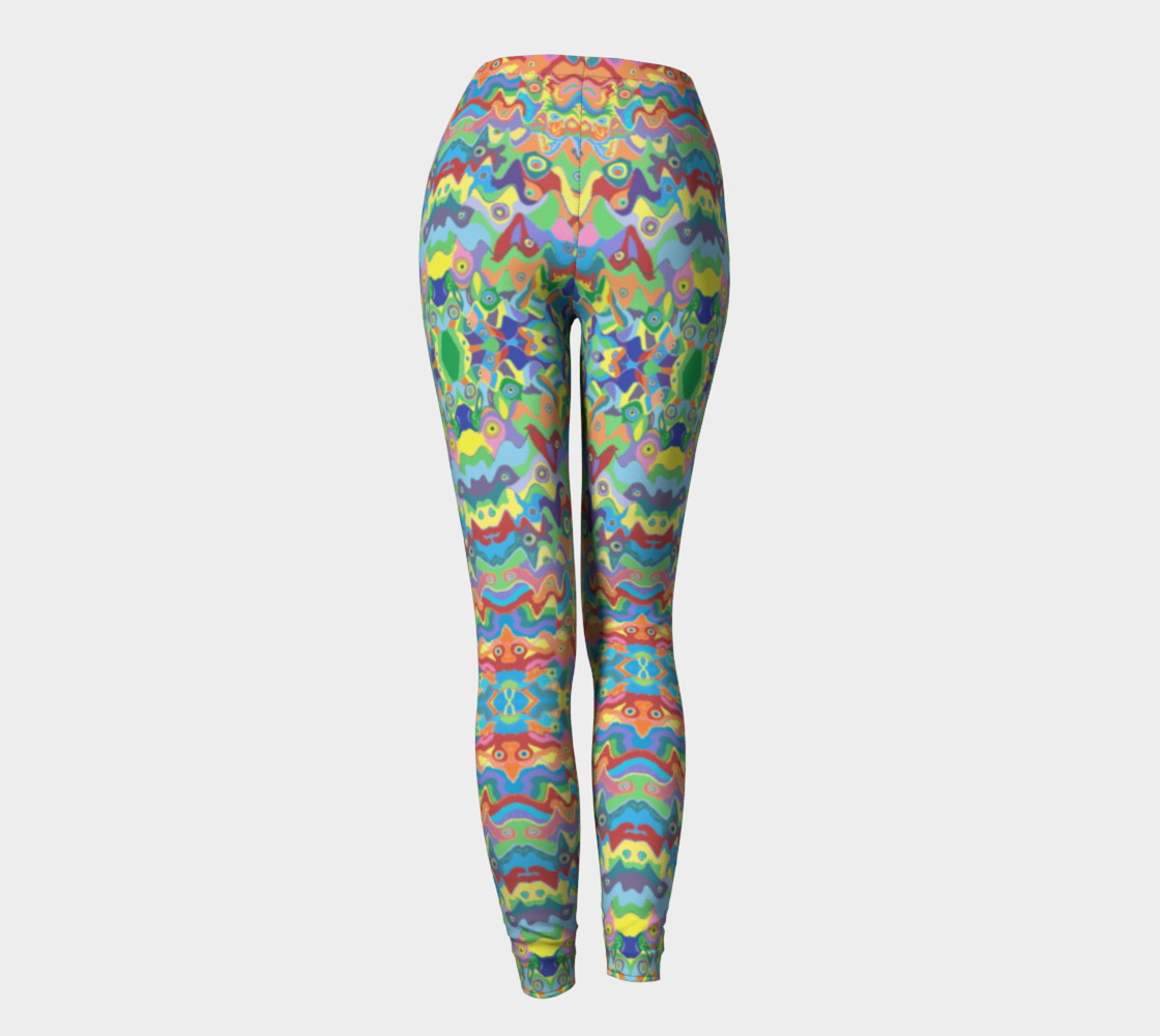 Abstract Hills Pattern Leggings preview #4