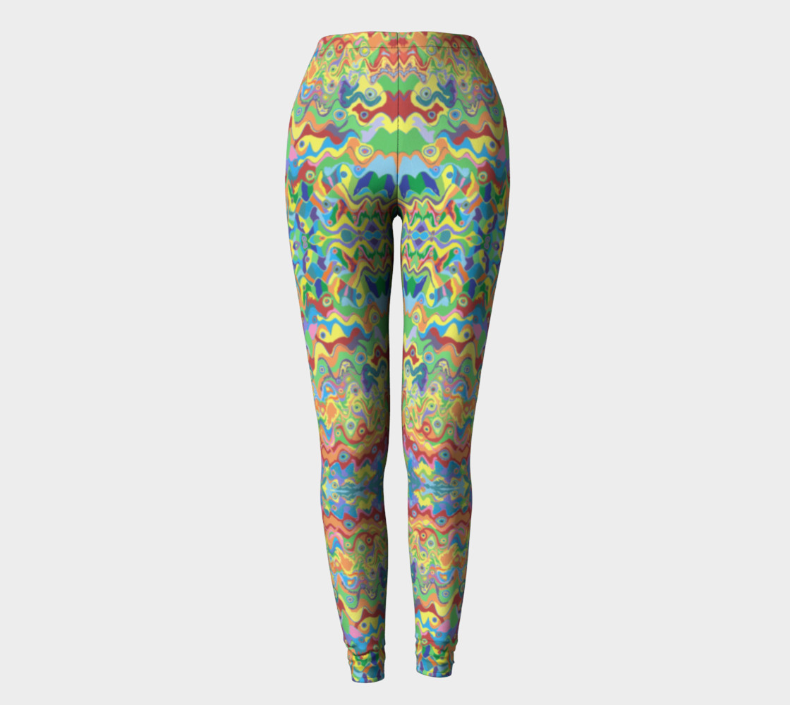 Abstract Hills Pattern Leggings preview #2