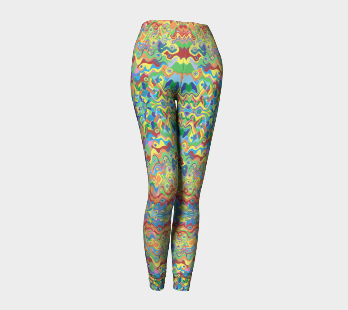 Abstract Hills Pattern Leggings preview #1