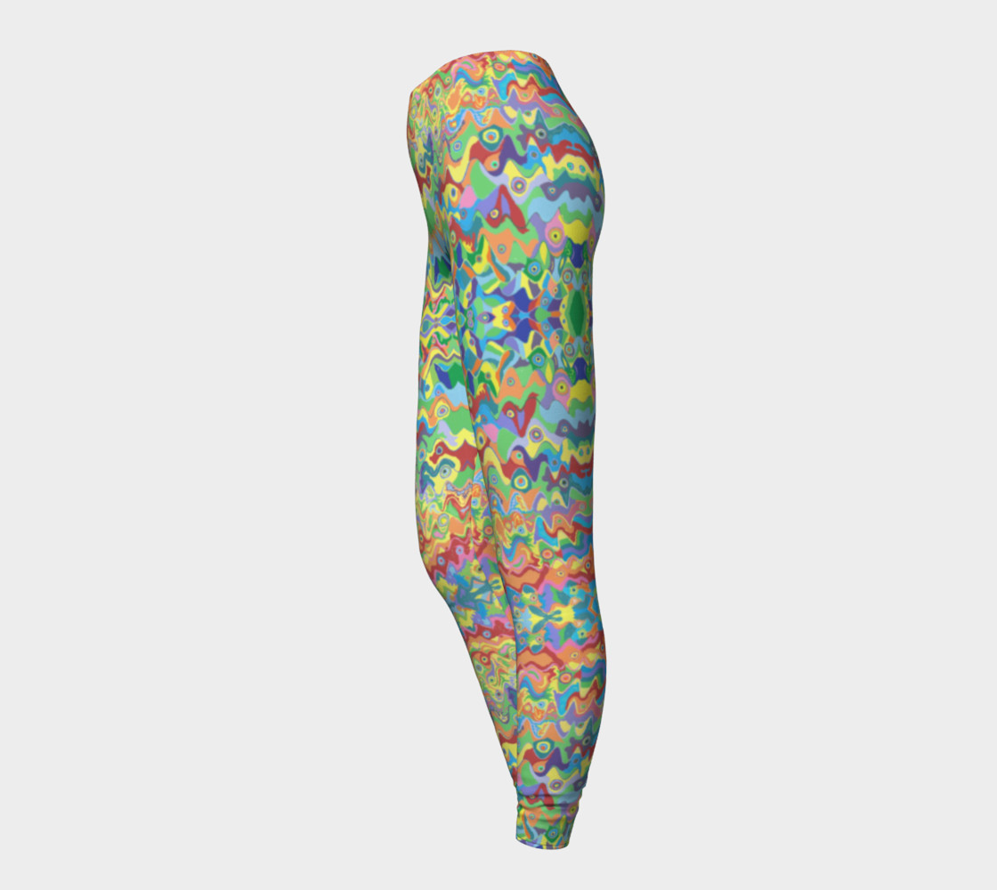 Abstract Hills Pattern Leggings preview #3