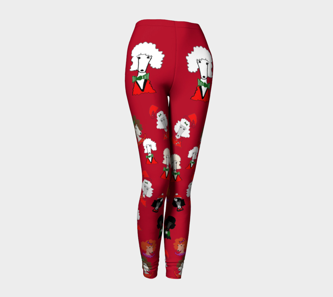 Holiday leggings for poodle cheer! 3D preview