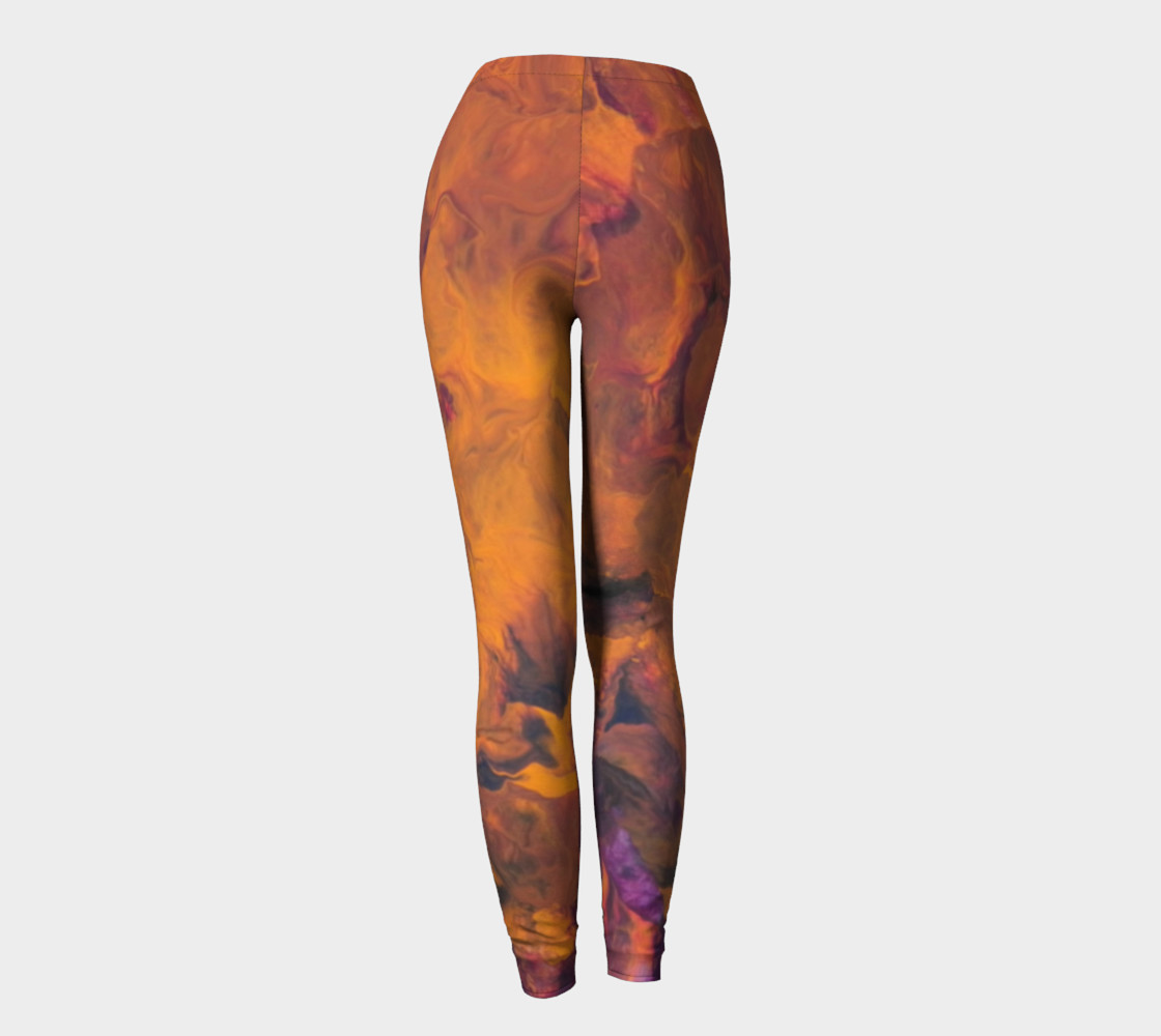 Sunset Flowers Leggings preview #4