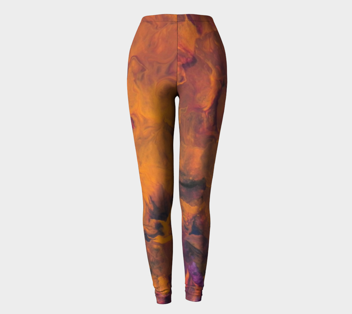 Sunset Flowers Leggings preview #2