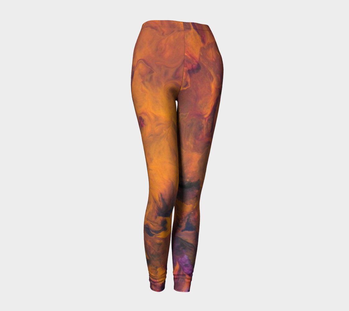 Sunset Flowers Leggings preview #1