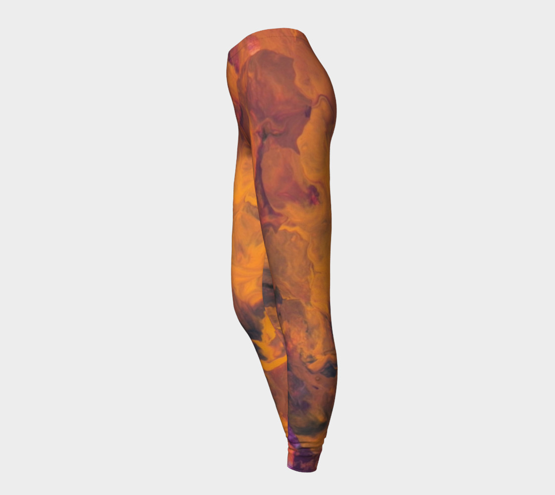 Sunset Flowers Leggings preview #3
