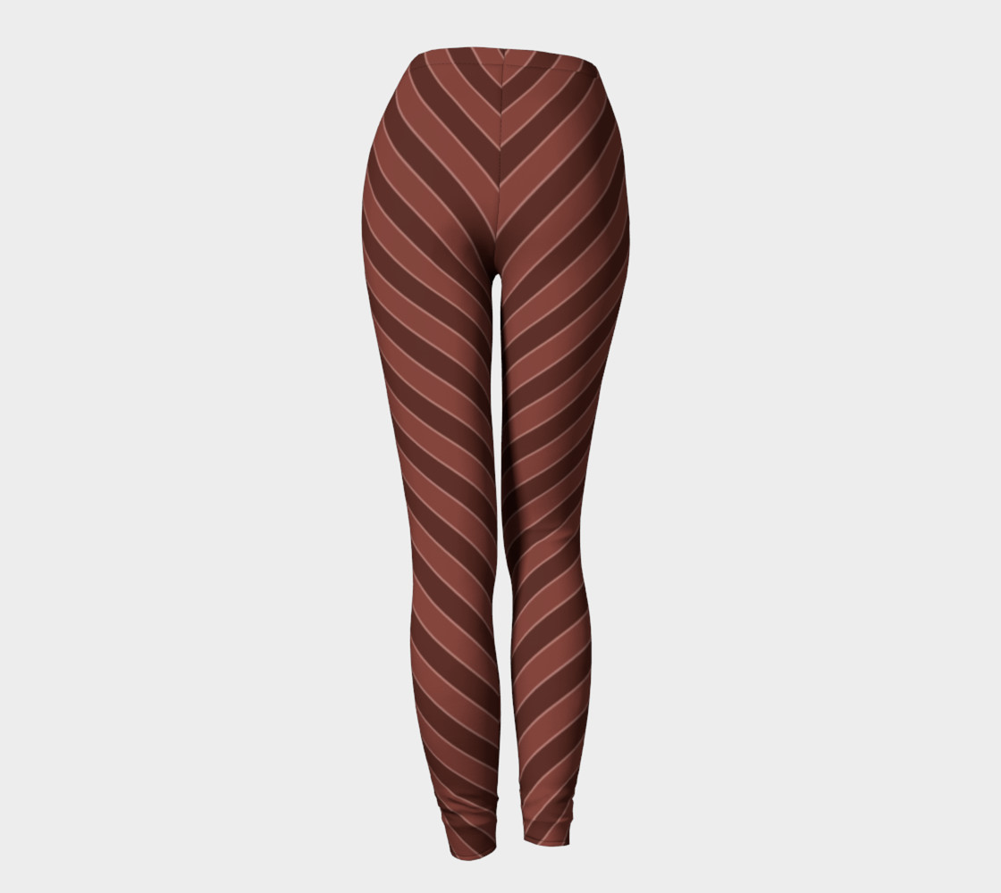 Brown Stripes Leggings preview #4