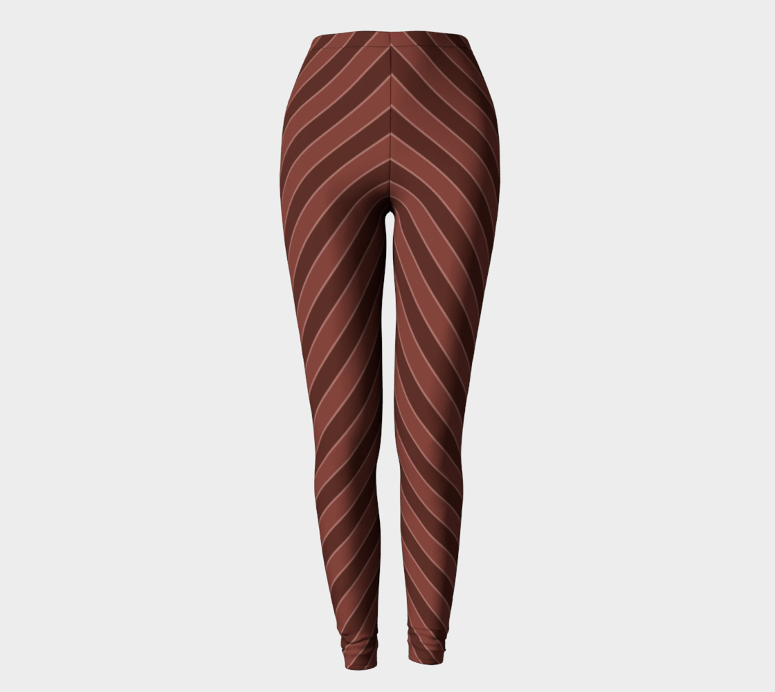 Brown Stripes Leggings preview #2