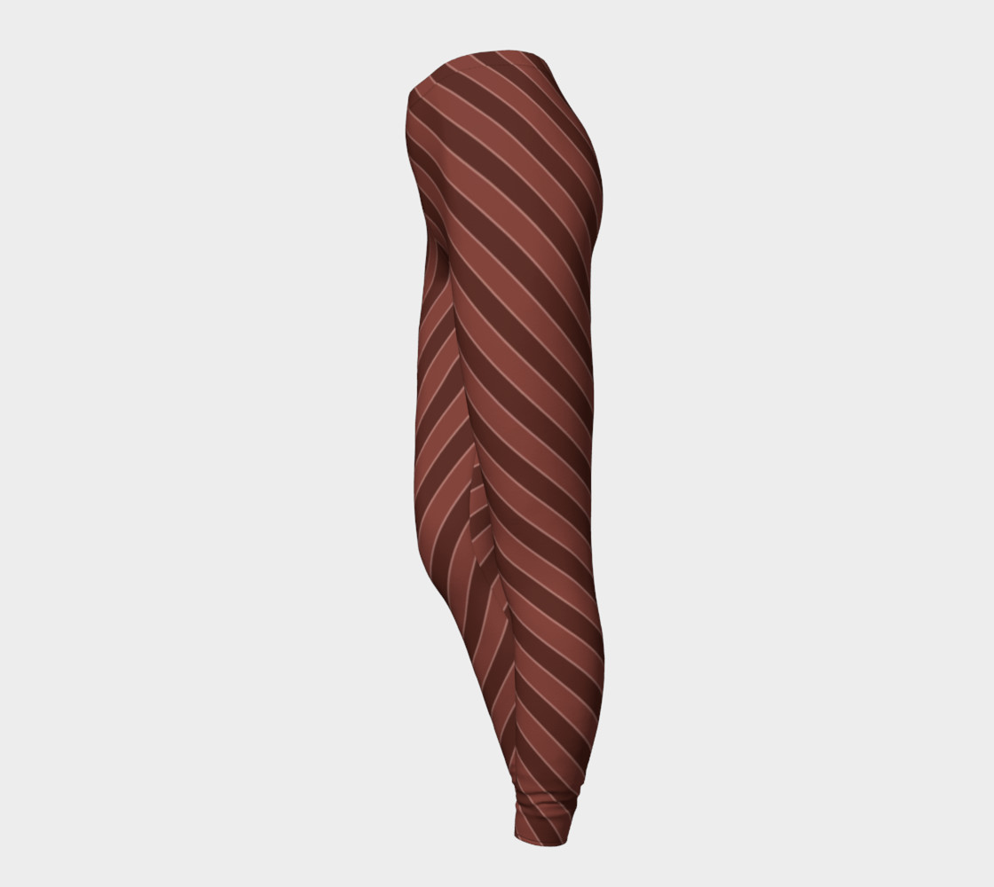 Brown Stripes Leggings preview #3