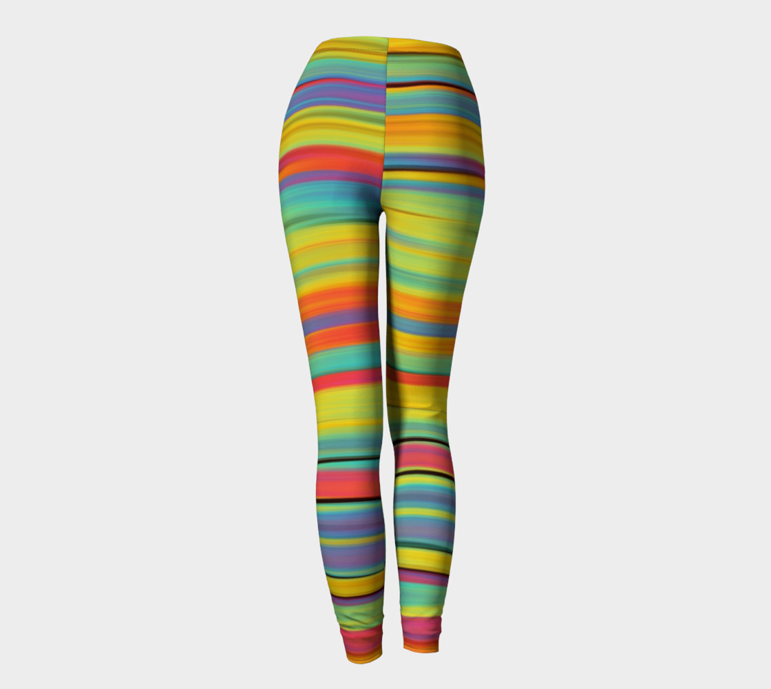 Rainbow Stripes Leggings preview #4