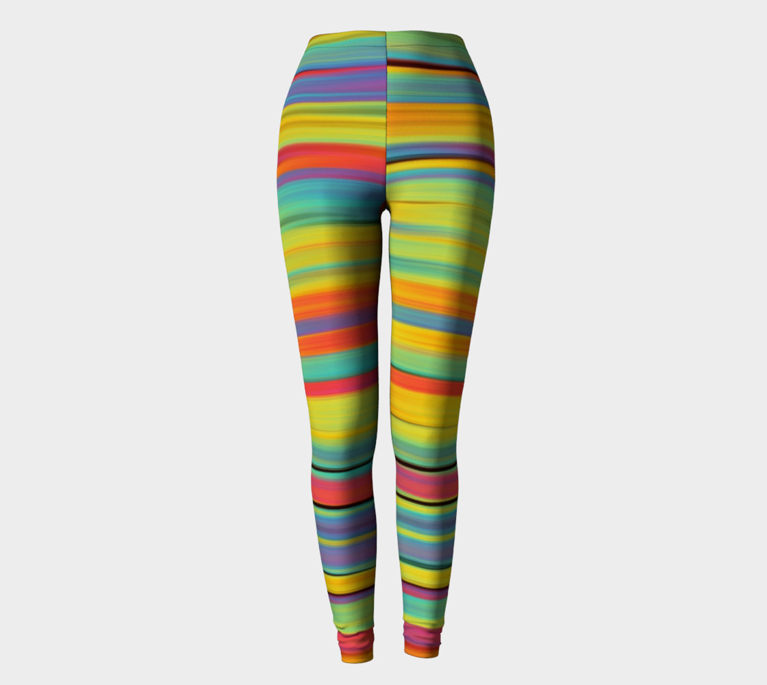 Rainbow Stripes Leggings preview #2