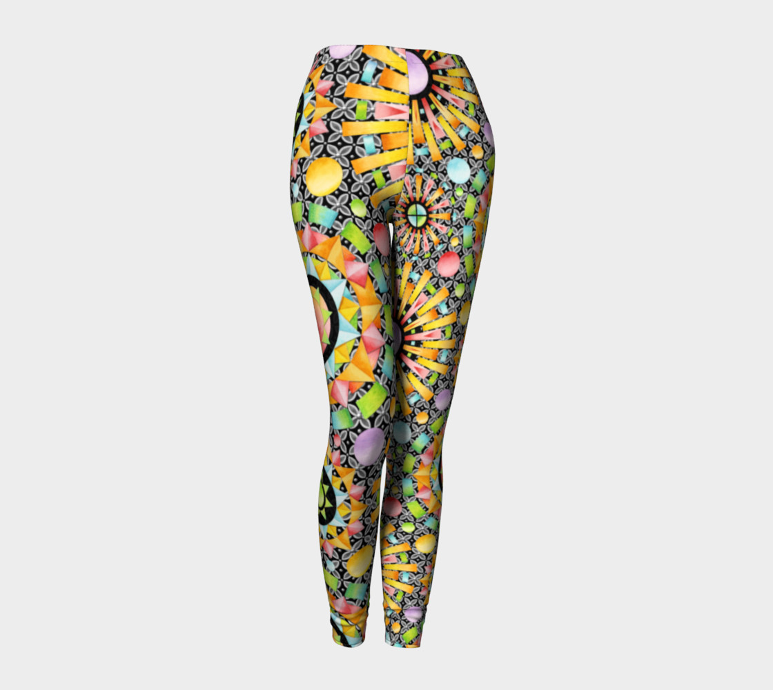 Aperçu de Aurora Geometric asymmetric leggings #1