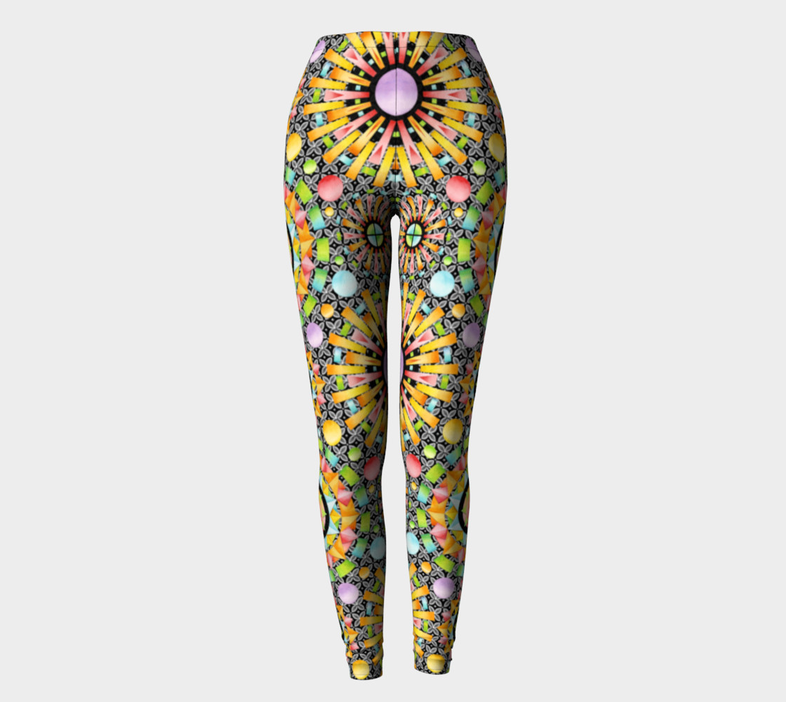 Aperçu de Aurora Geometric symmetrical ankle leggings #2
