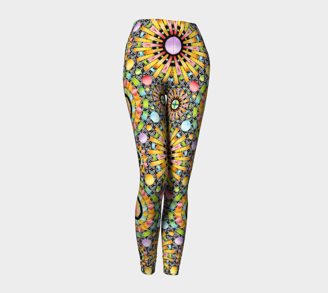 Aperçu de Aurora Geometric symmetrical ankle leggings #1