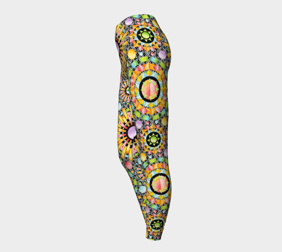 Aperçu de Aurora Geometric symmetrical ankle leggings #3