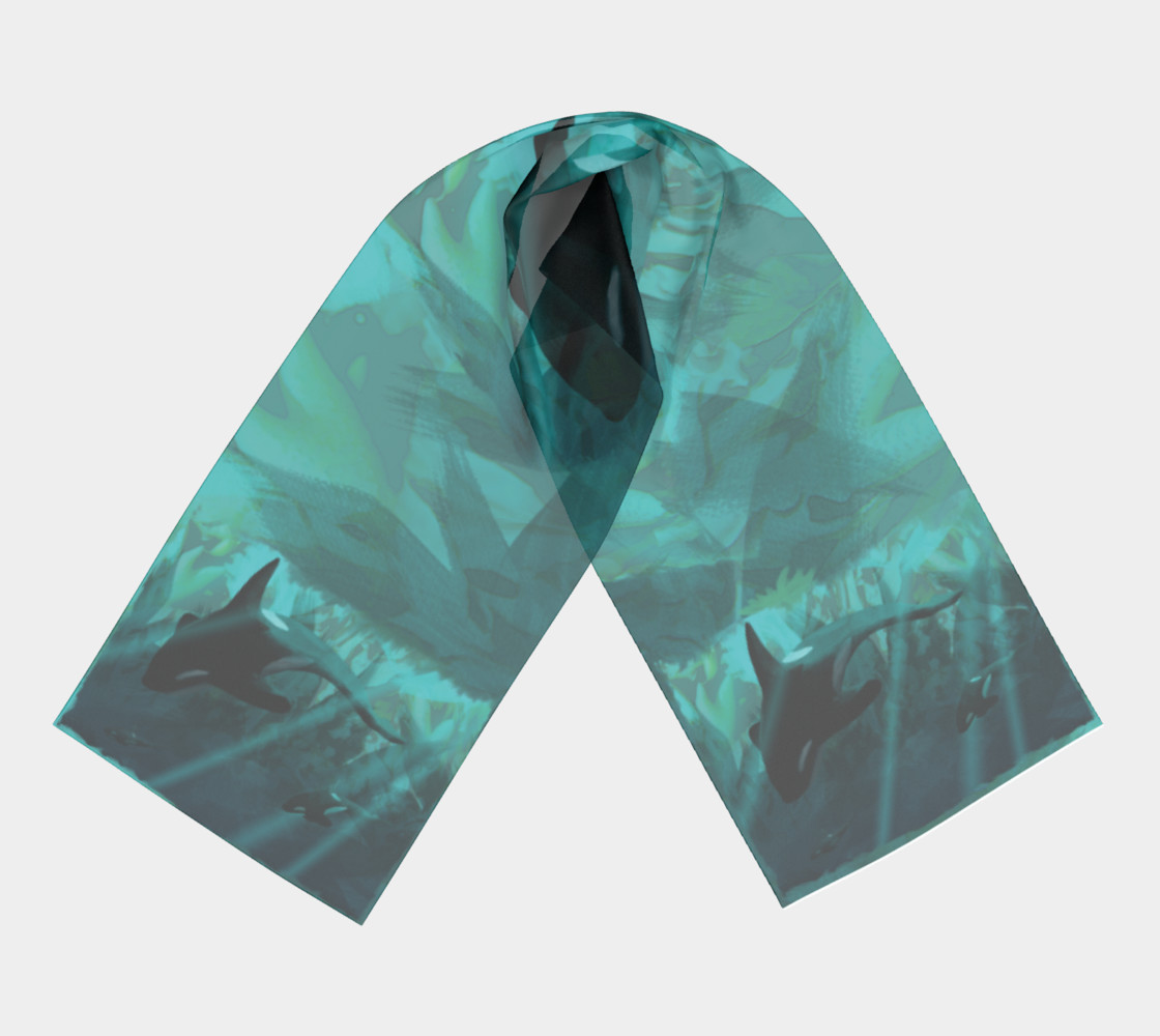 Aperçu de Diving The Depths Orcas Scarf #3
