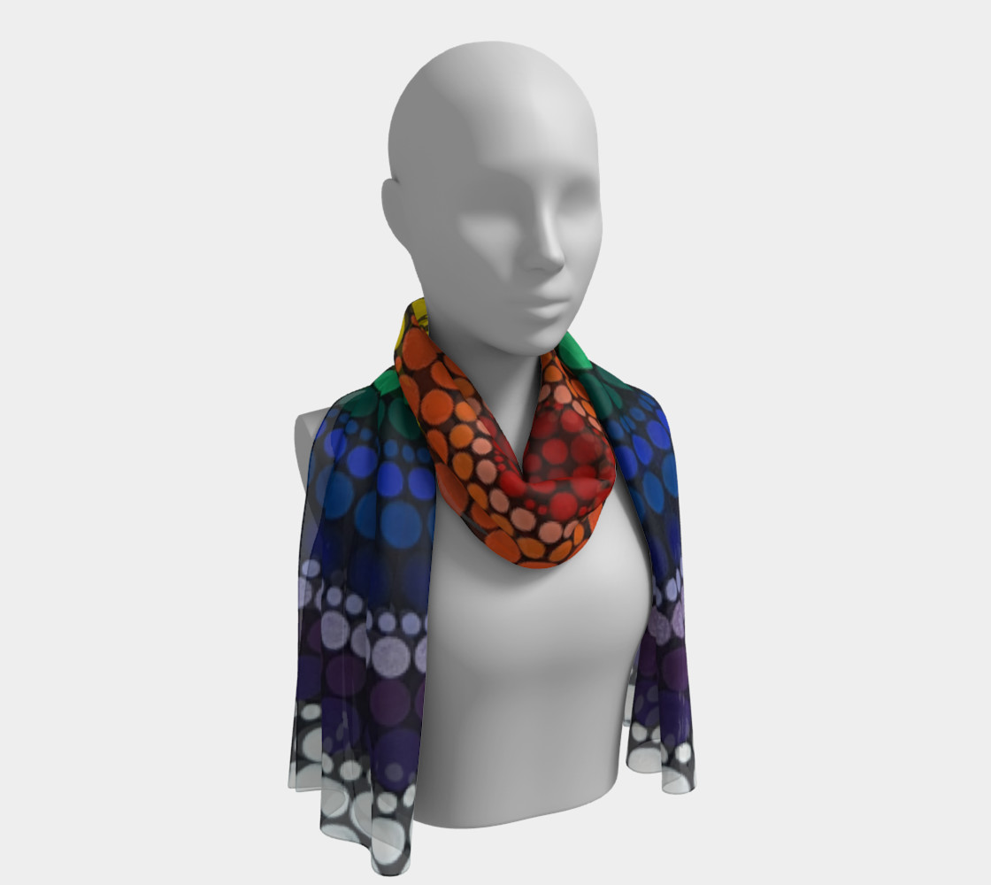 Rainbow Long Scarf preview #1