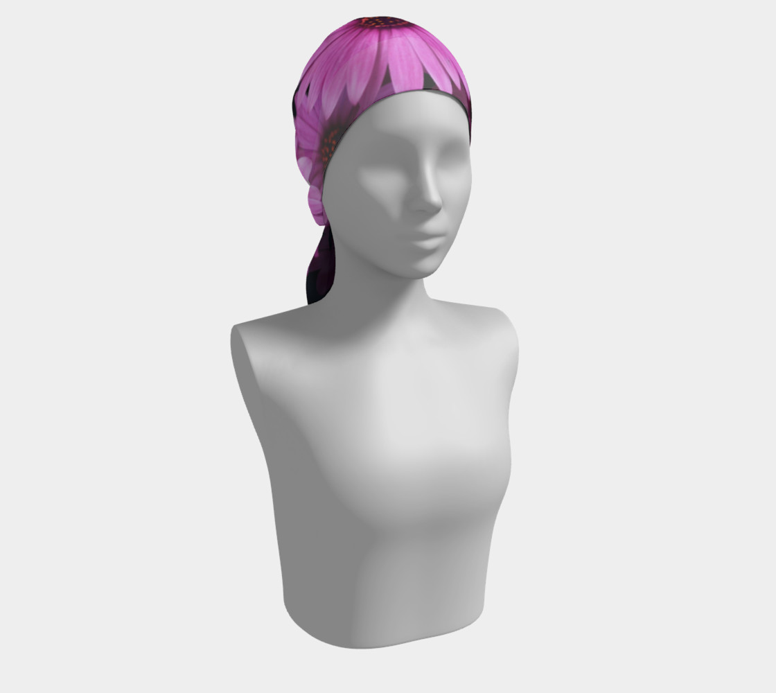 Pericallis Purple Flower Long Scarf preview #2