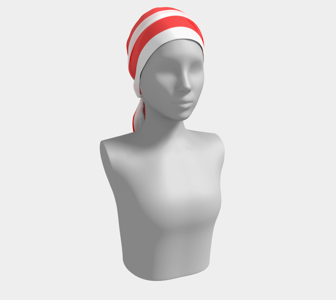Mainz Carnival scarf, Carnival scarf, Red and white striped scarf , Red and white striped carnival scarf, Red and white striped clothes preview #2