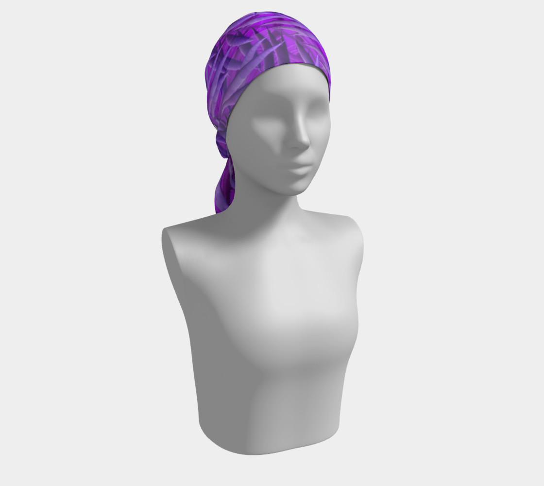 Purple Feathers Long Scarf preview #2