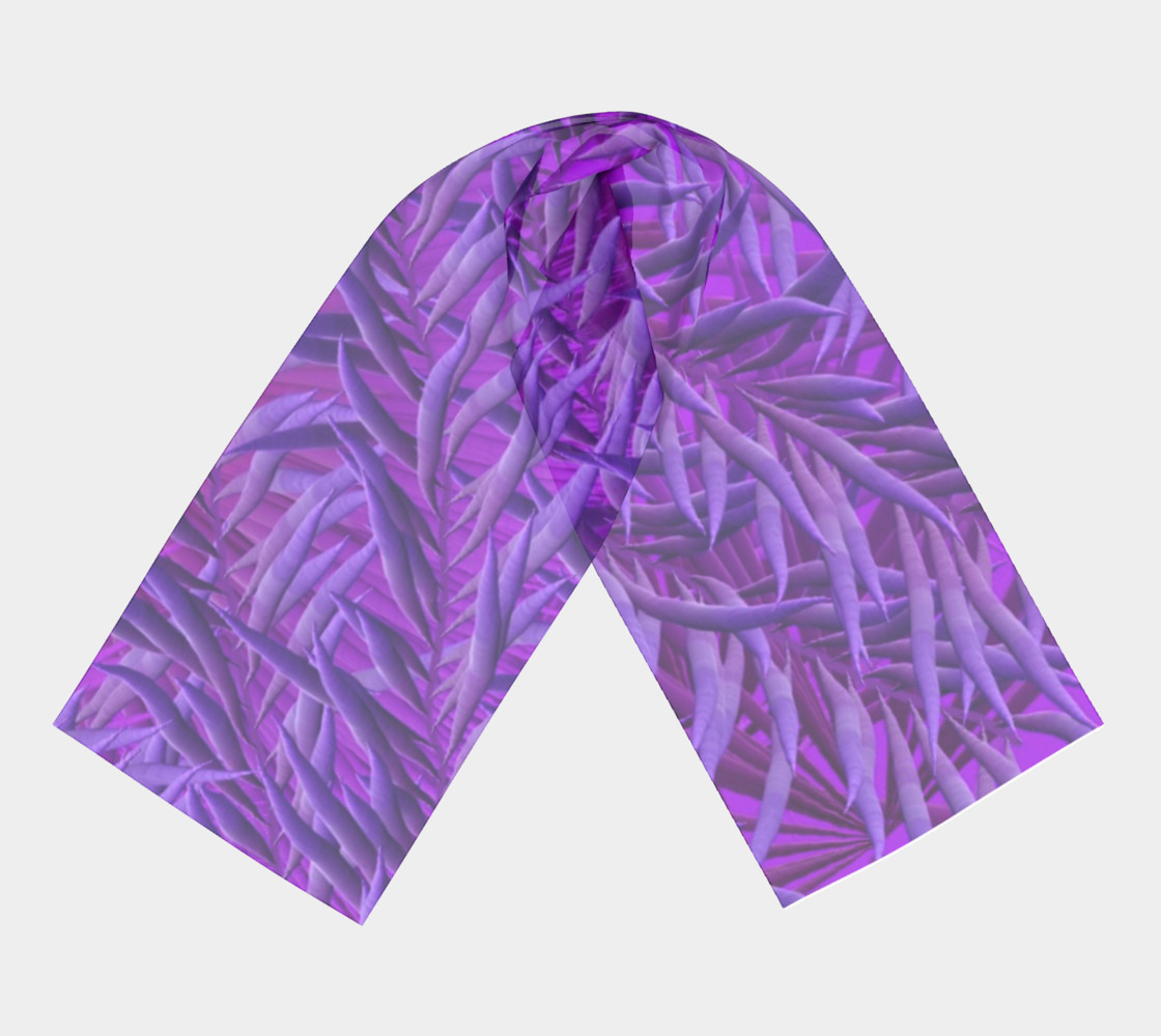 Purple Feathers Long Scarf preview #3