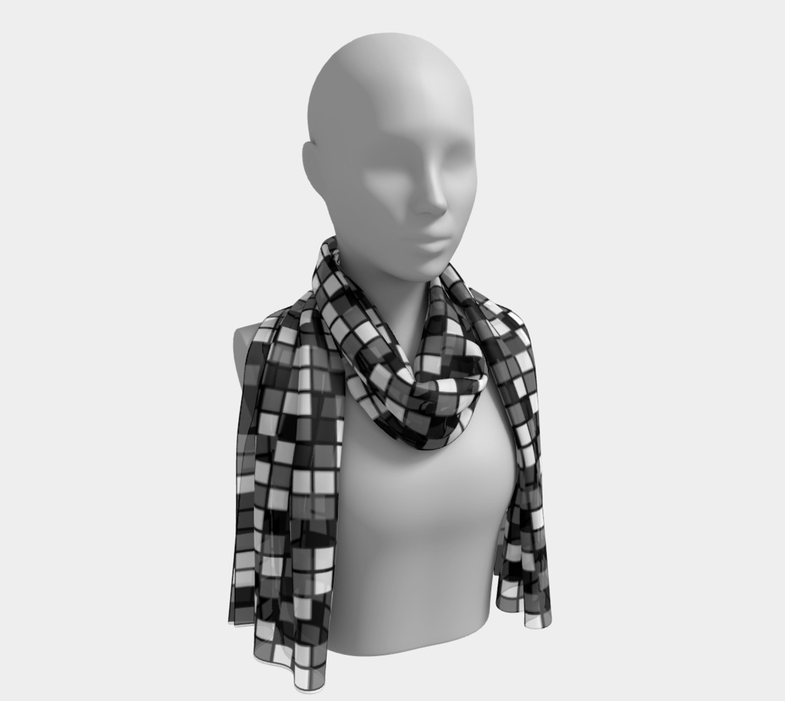 Grey, Black, and White Random Mosaic Squares preview #1