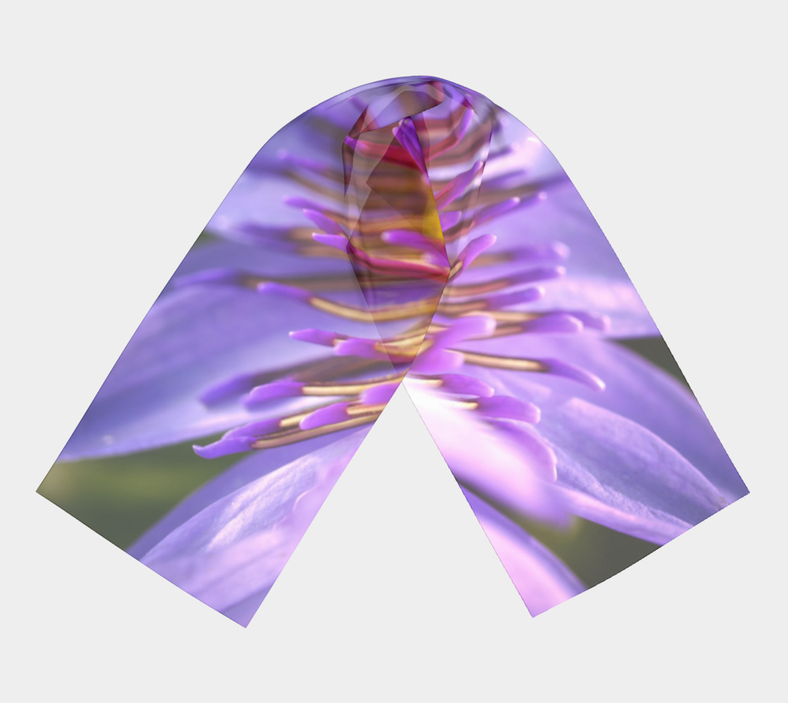 Purple Flower 2 Long Scarf preview #3