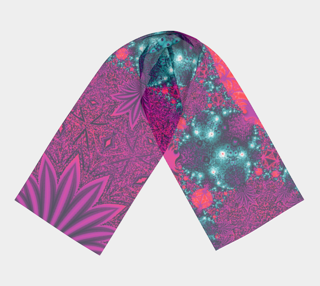 Bright Colourful Tropics Long Scarf preview #3